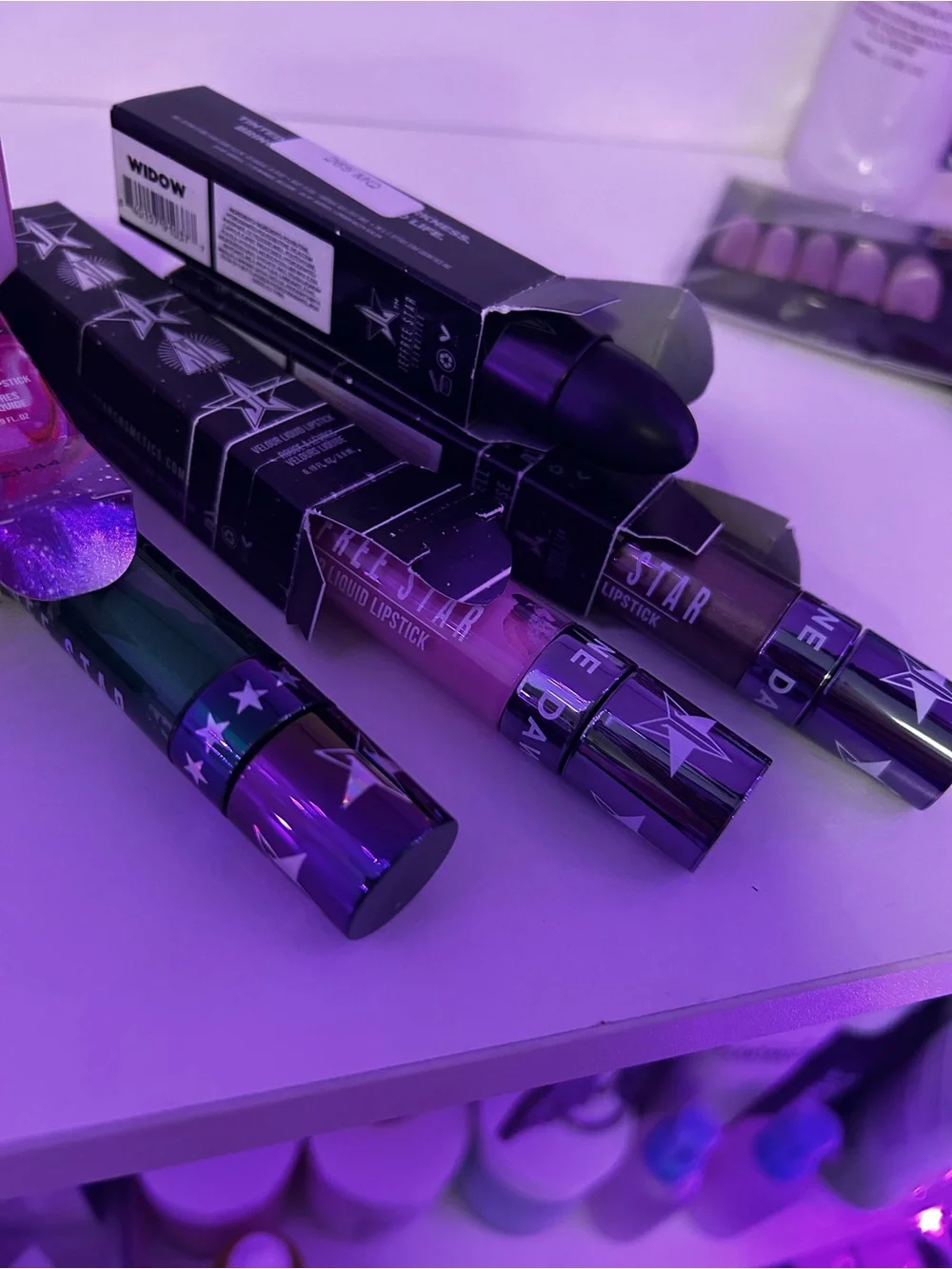 Jeffree Star Liquid Lipstick Bundle 3— Purple & Green Hues